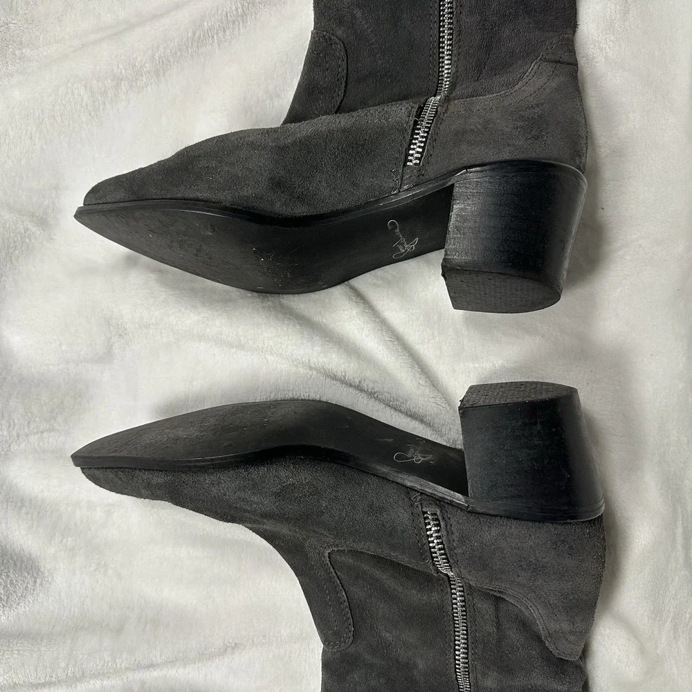 Report Signature Boots Women's 8 Gray Suede Knee High